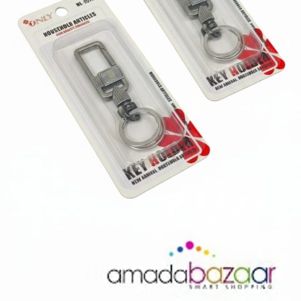 Stainless Steel Metal Car and Bike Key Ring | Durable & Stylish